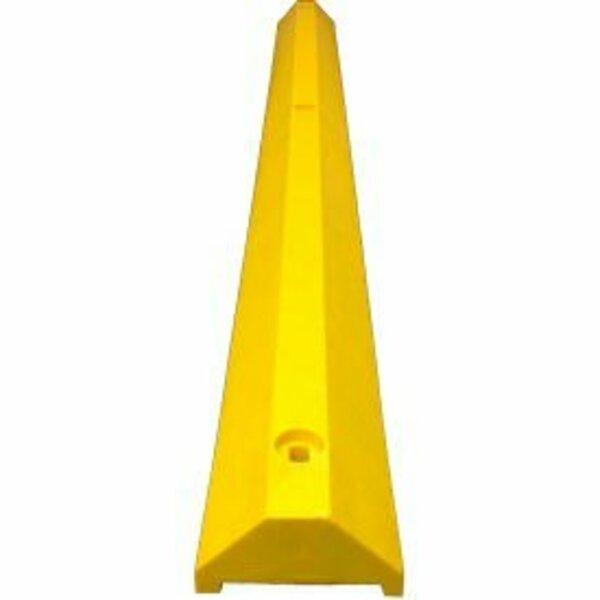 Plastics R Unique 6' Ultra Parking Block with Hardware, 3-1/4inH, Yellow,  ULTRA3672PBY